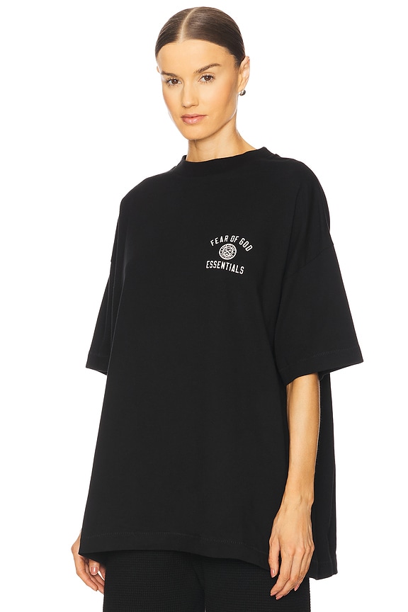 view 2 of 5 Jersey Crewneck Tee in Black