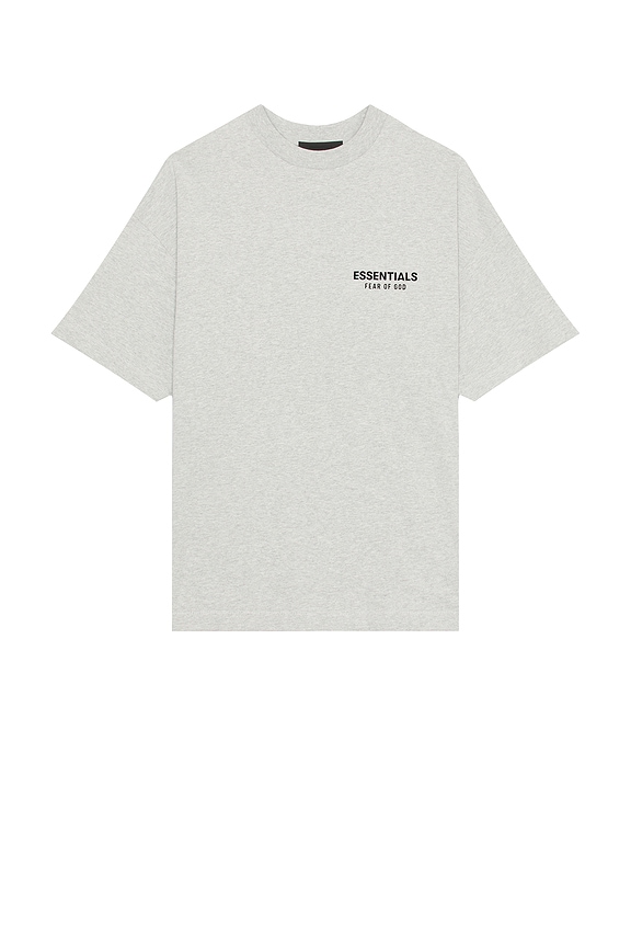 view 2 of 4 Jersey Crewneck T-Shirt in Light Heather Gray