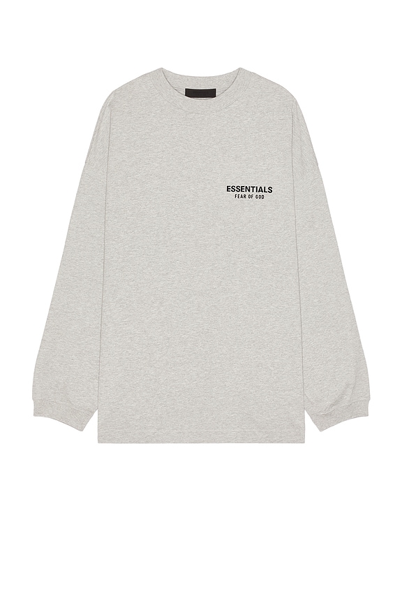 view 2 of 5 Jersey Long Sleeve T-Shirt in Light Heather Gray