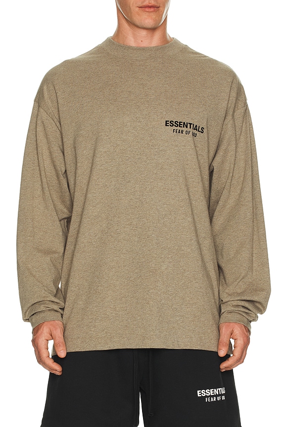 view 2 of 5 Jersey Long Sleeve T-Shirt in Heather Gray
