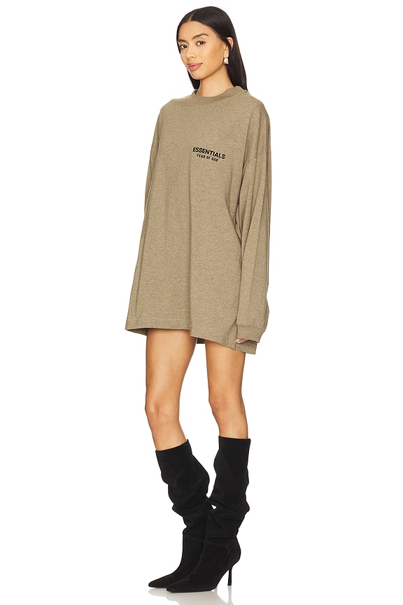 view 2 of 5 Jersey Long Sleeve T-Shirt in Heather Gray