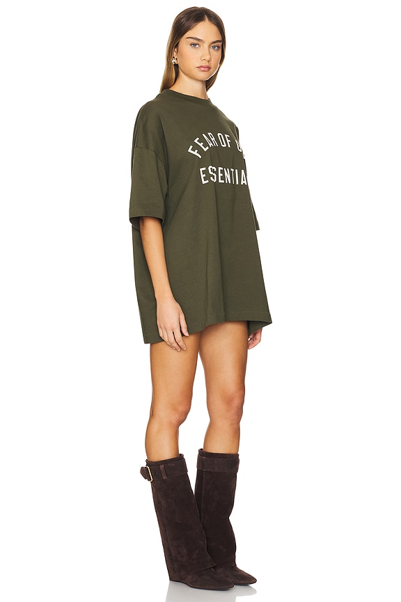 view 2 of 5 Jersey Crewneck Tee in Military
