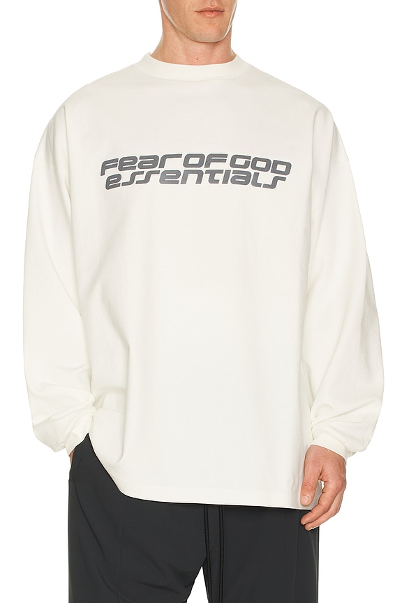 view 2 of 5 90'S Long Sleeve Tee in Ivory