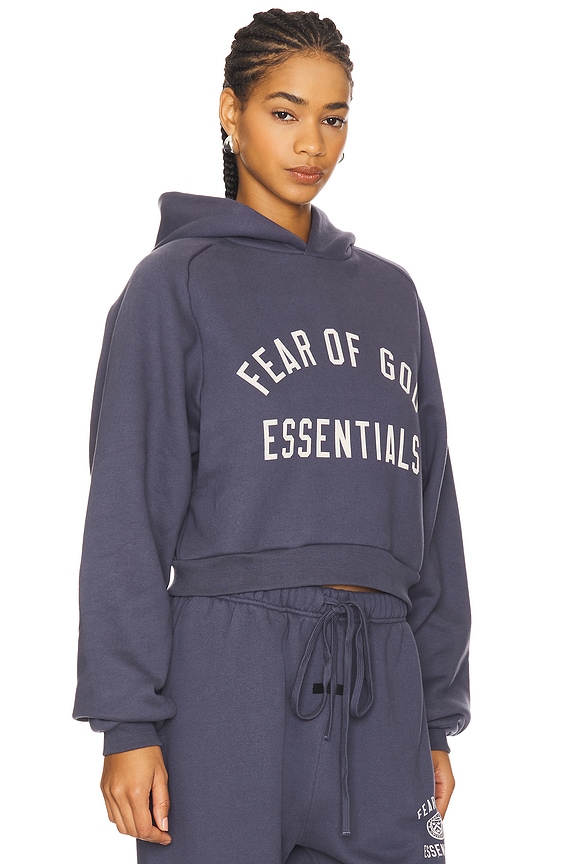 view 2 of 5 Cropped Hoodie in Marine
