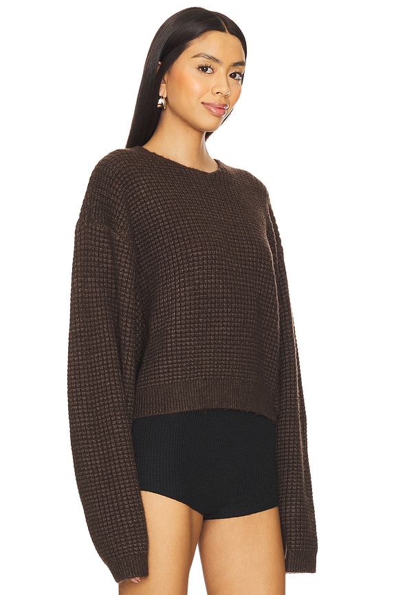 view 2 of 5 Cropped Sweater in Brown