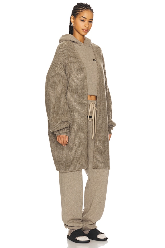 view 2 of 4 Long Cardigan in Heather Gray