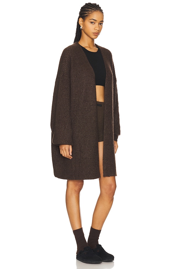 view 2 of 4 Long Cardigan in Brown