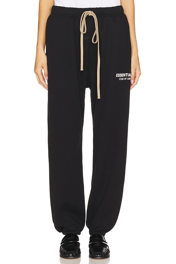 view 1 of 6 Fleece Jogger in Black