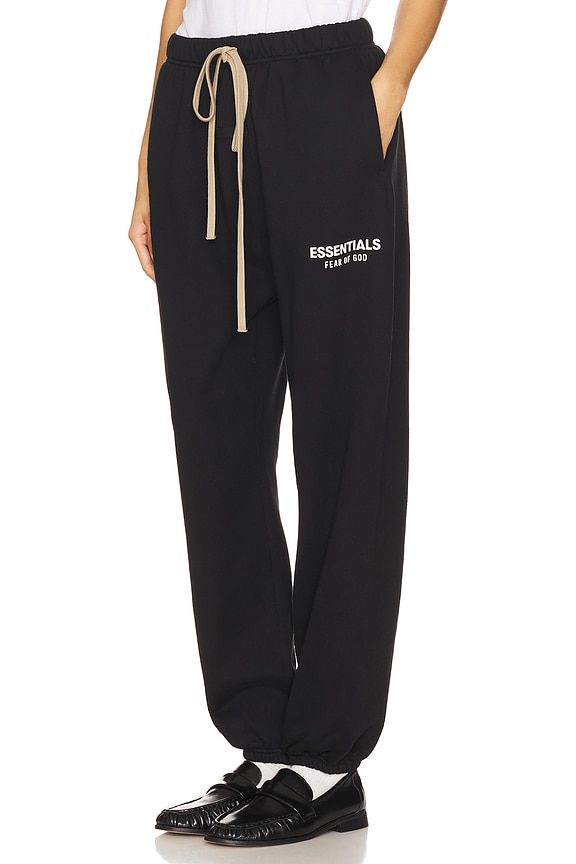 view 2 of 6 Fleece Jogger in Black