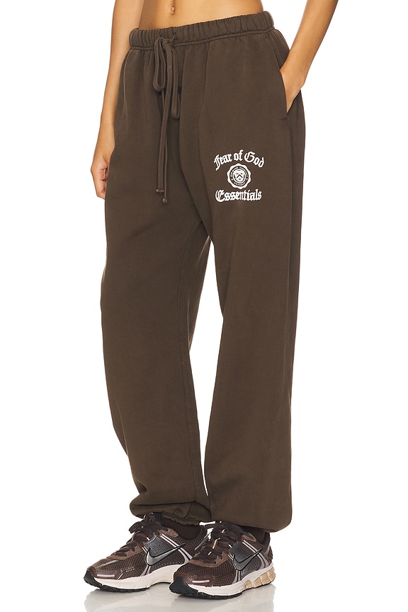 view 2 of 6 Fleece Jogger in Brown