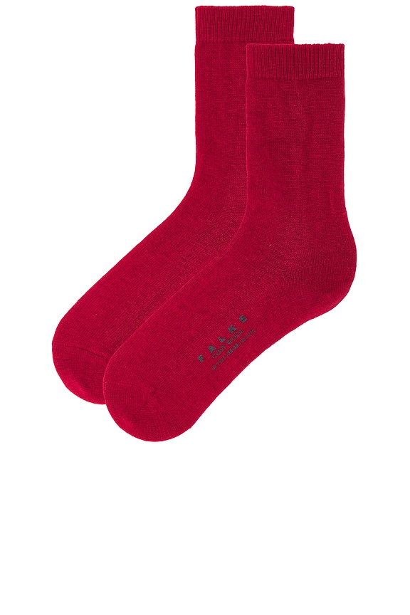 view 2 of 2 COZY WOOL ソックス in Scarlet