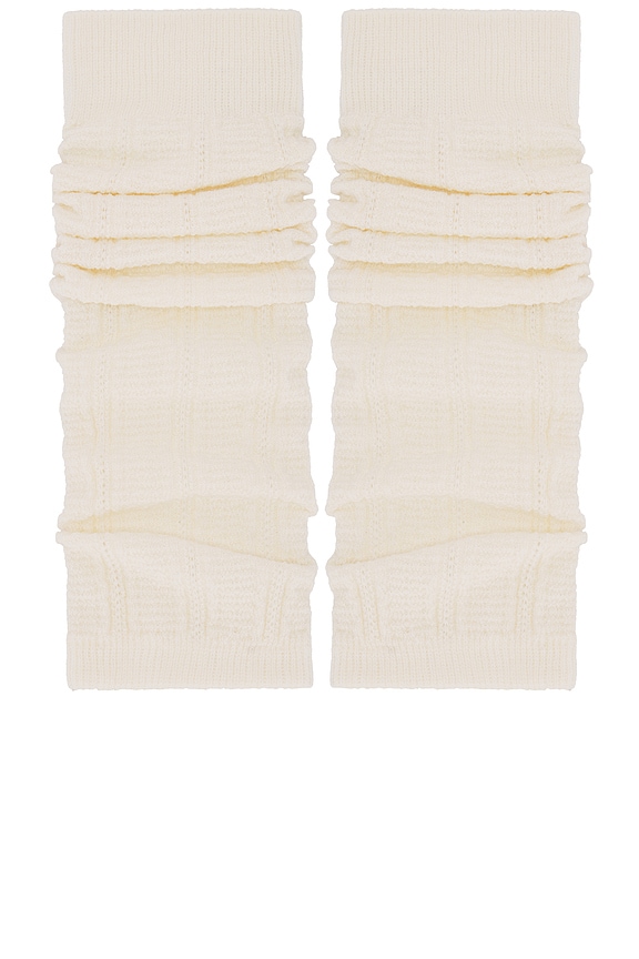 view 2 of 2 Needlepoint Leg Warmer in Off White