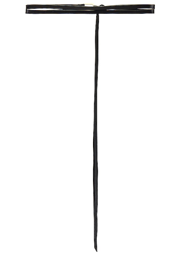 view 2 of 3 Le Polygon Wrap Tie Belt in Noir