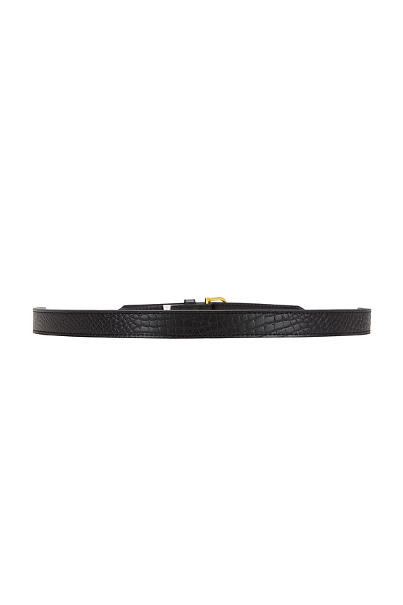 view 2 of 3 Jewelery Detail Belt in Black Croc