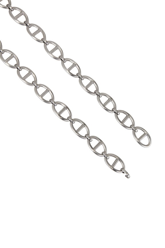view 2 of 2 The Open Link Chain Belt in Silver