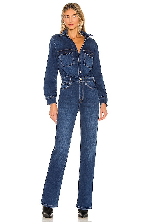 view 2 of 4 Le Jane Jumpsuit in Frame Blue