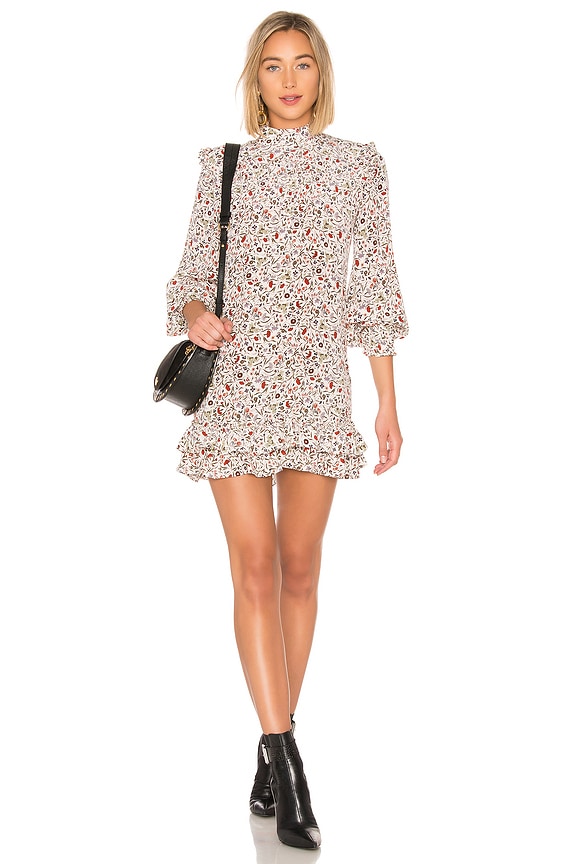 view 1 of 3 Smocked Shift Dress in Off White Multi