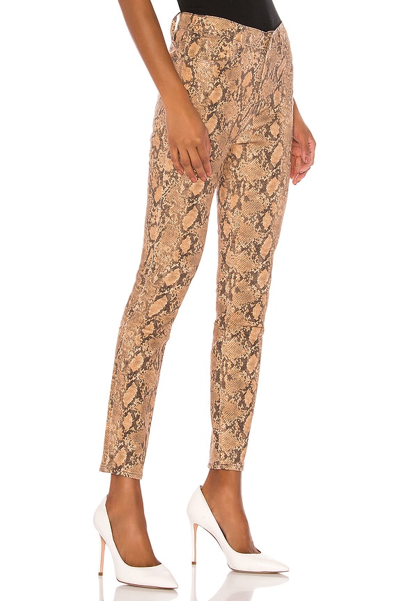 view 2 of 4 Le High Skinny in Coated Python