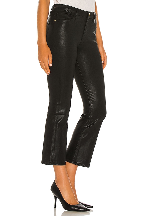 view 2 of 4 Le Crop Mini Boot Coated in Noir Coated