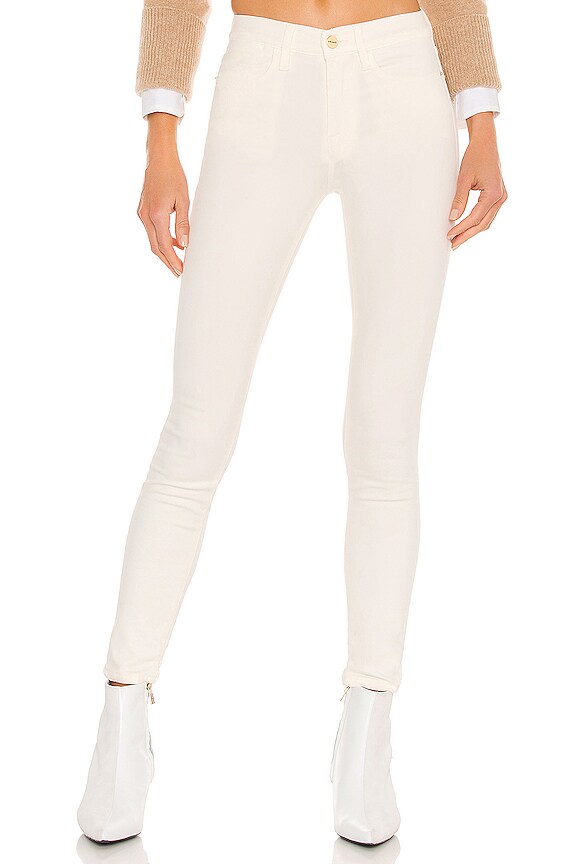 view 1 of 4 Le High Skinny Sateen in Off White
