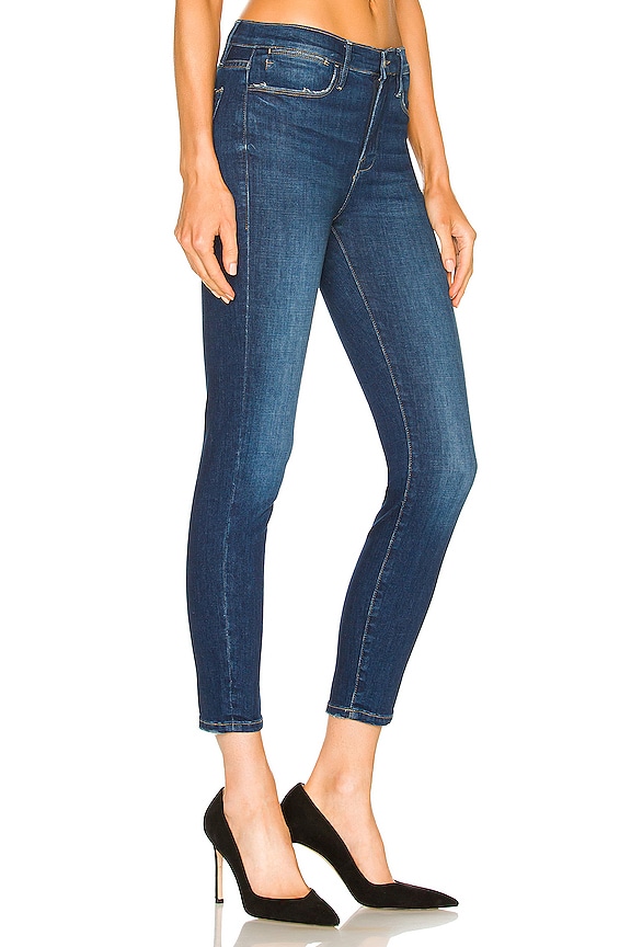 view 2 of 4 JEAN SKINNY CROPPED TAILLE HAUTE LE HIGH in Terre