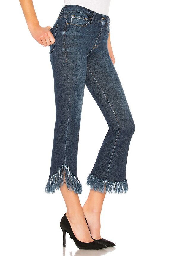 view 2 of 4 JEAN COUPE ÉVASÉE LE CROP in Bayberry