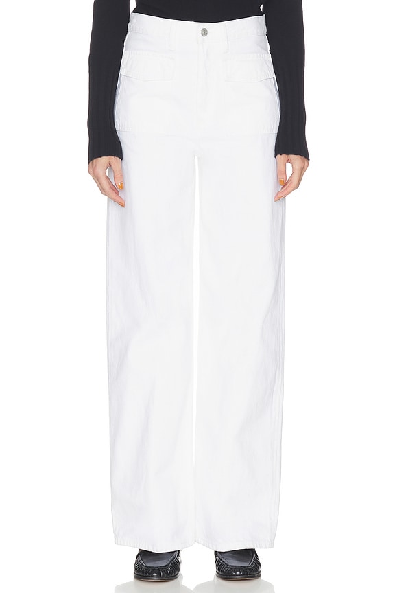 view 1 of 6 PIERNA ANCHA COLLEGIATE in White