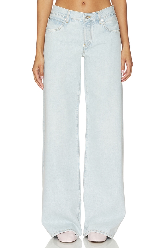 view 1 of 6 x Alexandra Leclerc The Leo Low Rise Baggy Jean in Piscine