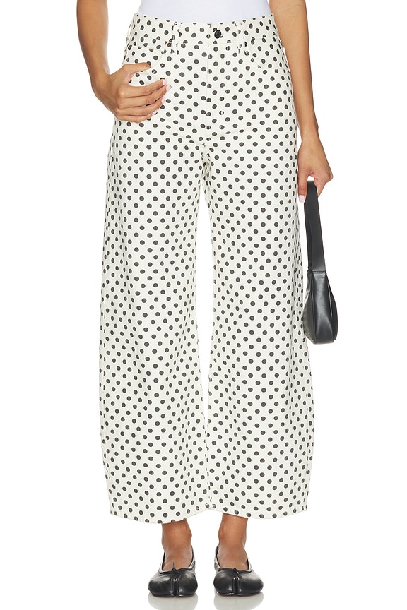 view 1 of 6 The Bow Crop Jeans in Polka Dot