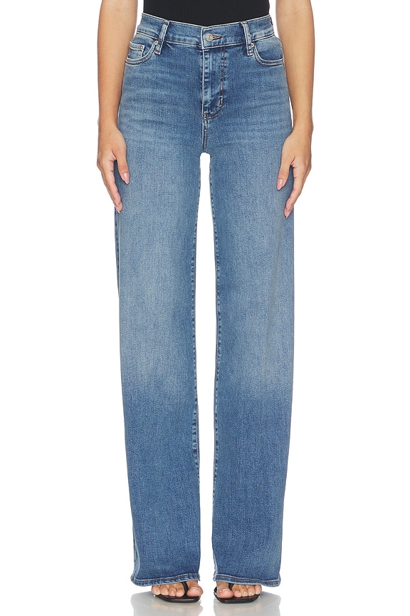 view 1 of 6 Le Slim Palazzo Long Jeans in Gossamer