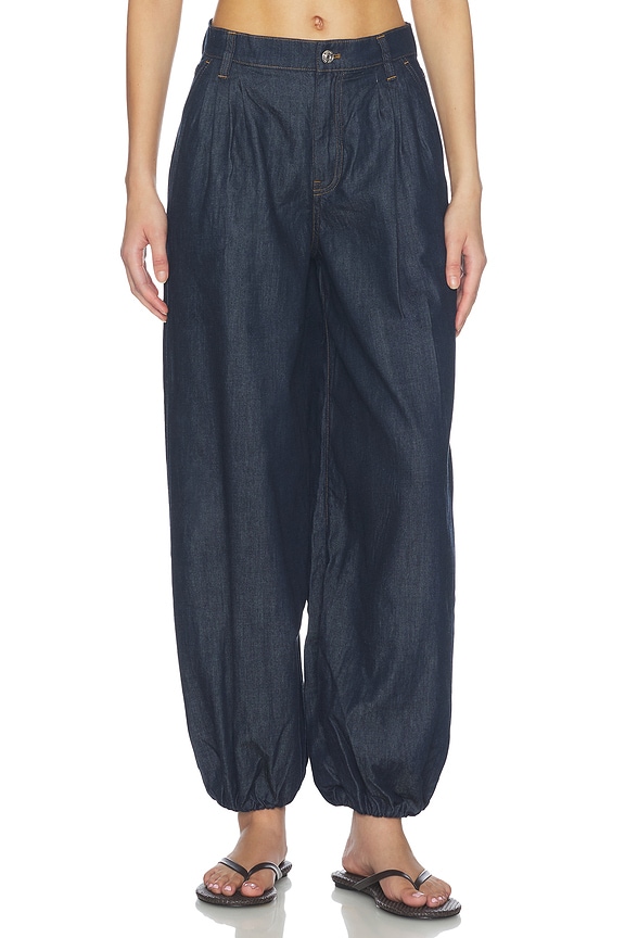 view 2 of 7 The Denim Balloon Pant in Rinse