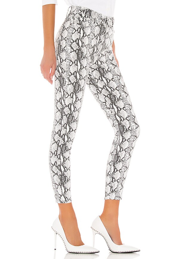 view 2 of 4 Ali High Rise Cigarette Grey Python in Gris Multi