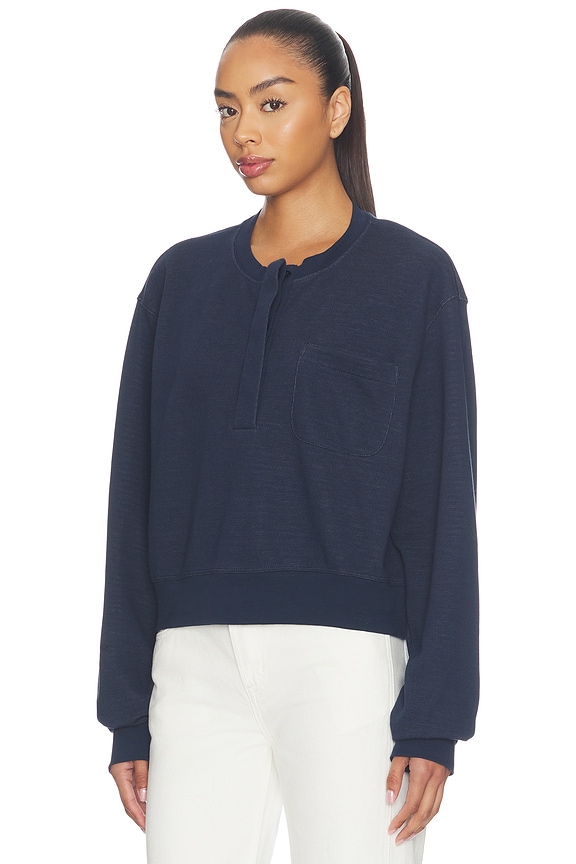 view 2 of 4 SUDADERA THE STRIPED CUFF in Navy Multi