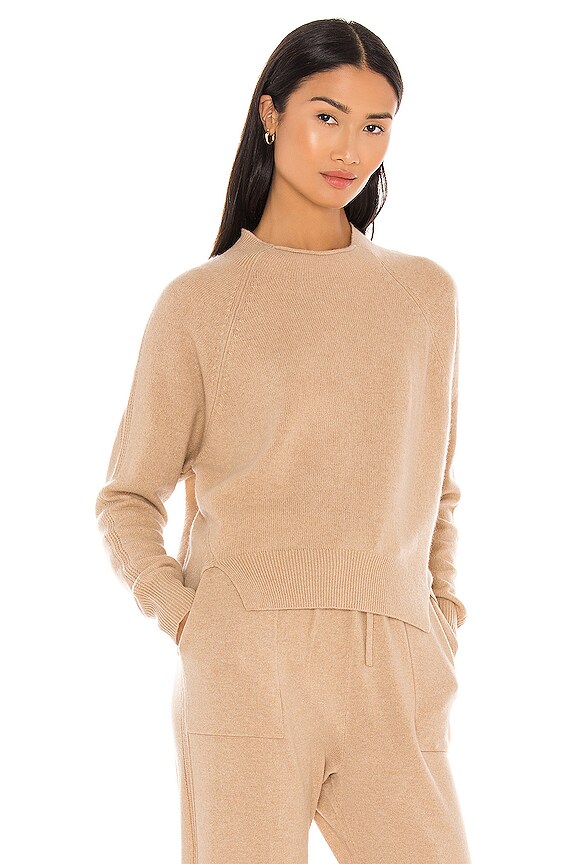 view 2 of 4 Lounge Crew Sweater in Caramel Heather