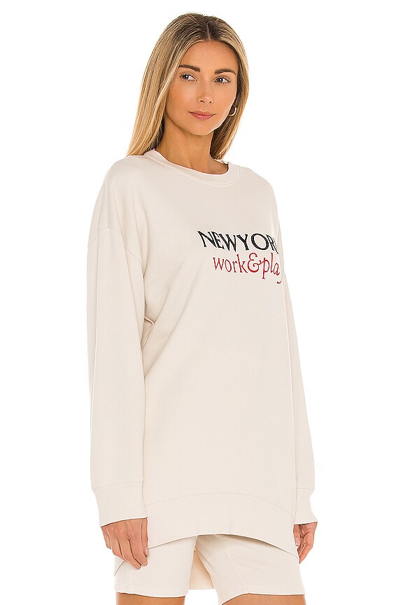 view 2 of 4 Work & Play Sweatshirt in Whisper White