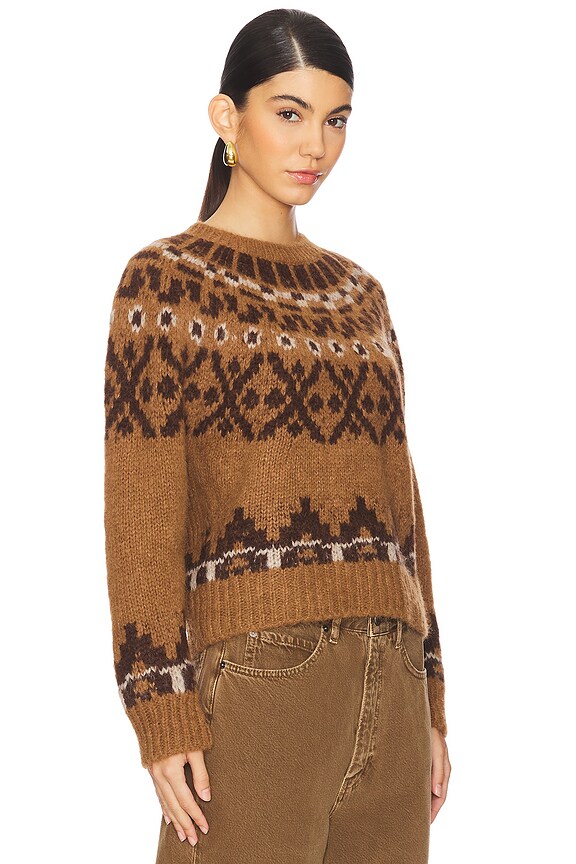 view 2 of 4 Fairisle Sweater in Camel Multi