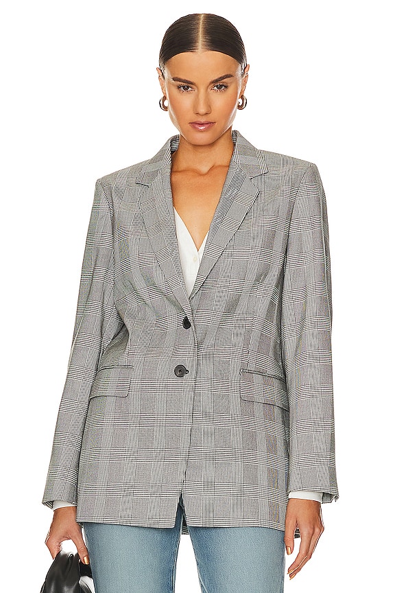 view 2 of 6 BLAZER SURDIMENSIONNÉ in Noir Multi