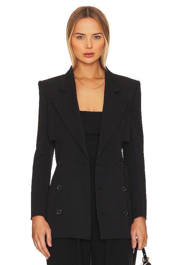 view 2 of 5 ПРИТАЛЕННЫЙ ПИДЖАК STORM in Black