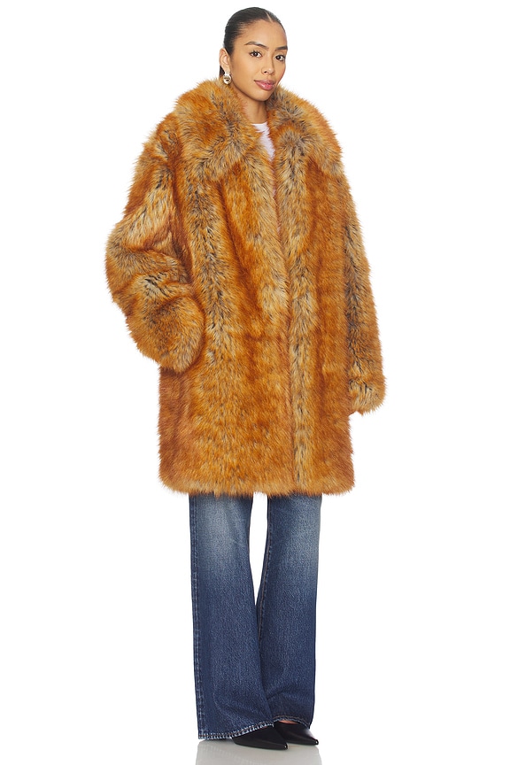 view 2 of 3 X Amelia Gray Amelia Coat in Truffle