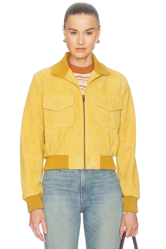 view 2 of 5 The Suede Ace Jacket in Dijon