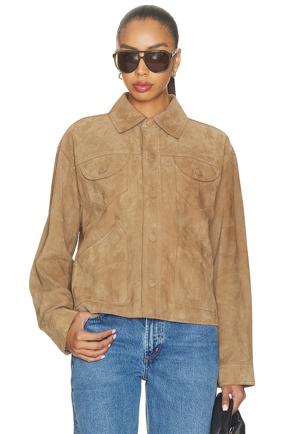 view 2 of 4 The Suede Utility Jacket in Chai