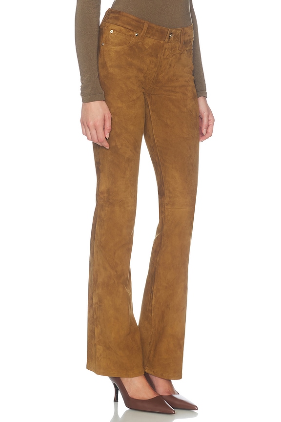 view 2 of 6 The Suede Rodeo Pant in Saddle