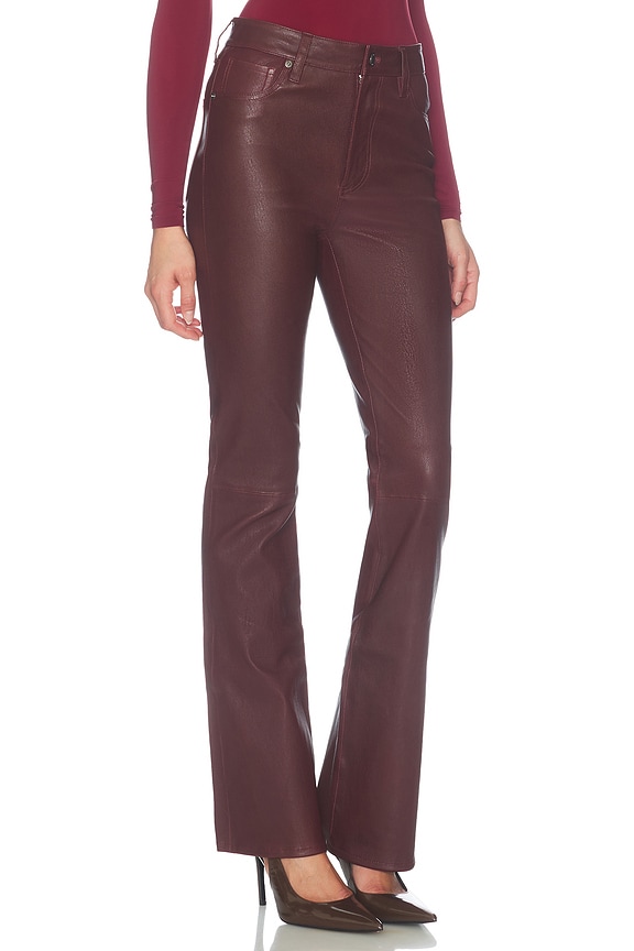view 2 of 6 The Leather Reboot Pant in Currant