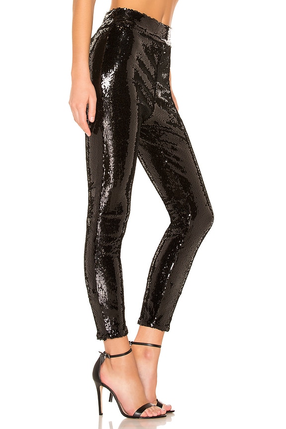 view 2 of 5 Sequin Pull On Legging in Noir