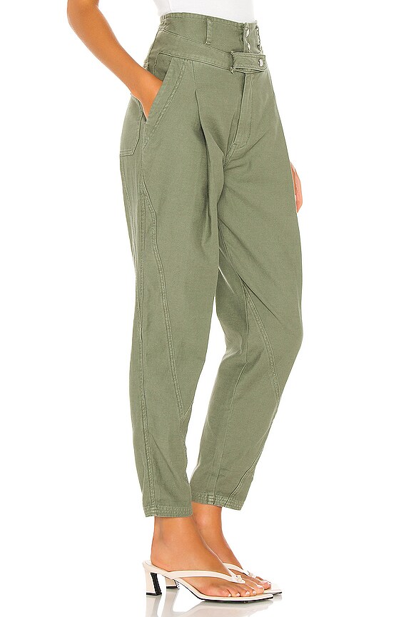 view 2 of 4 Twisted Trouser in Washed Military