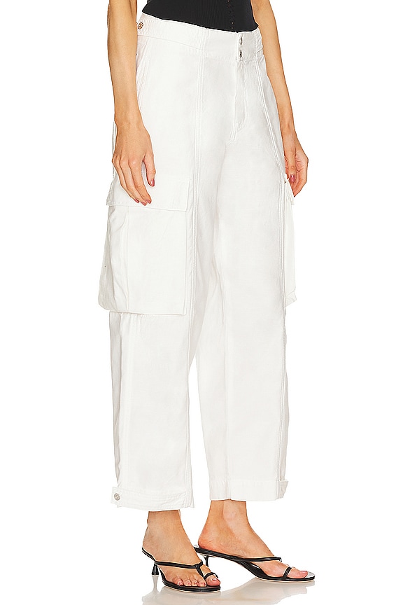 view 2 of 4 WIDE LEG 카고 in White