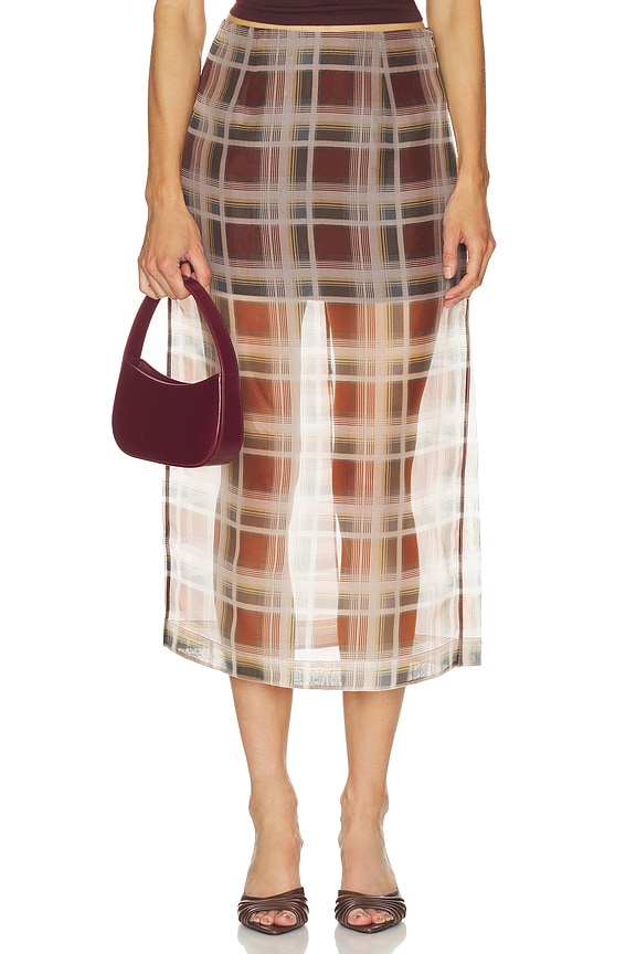 view 1 of 6 JUPE THE PLAID in Silver Peony Mult