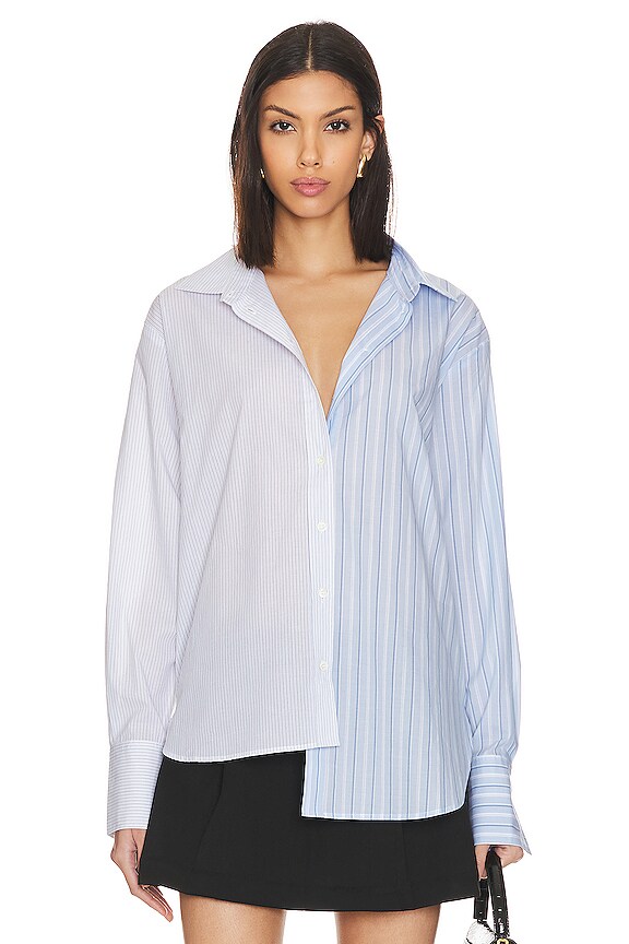 view 2 of 5 CHEMISE LE MIX OVERSIZED in Blanc Multi