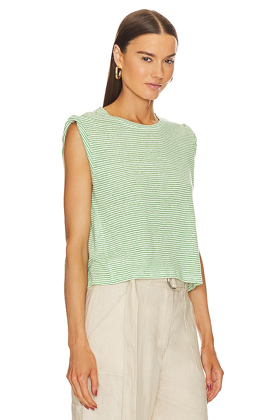 view 2 of 4 KNOTTED ROLLED Tシャツ in Bright Peridot