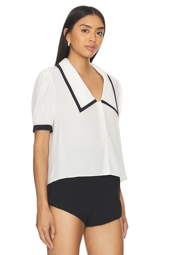 view 2 of 4 Sailor Blouse in Cream Multi